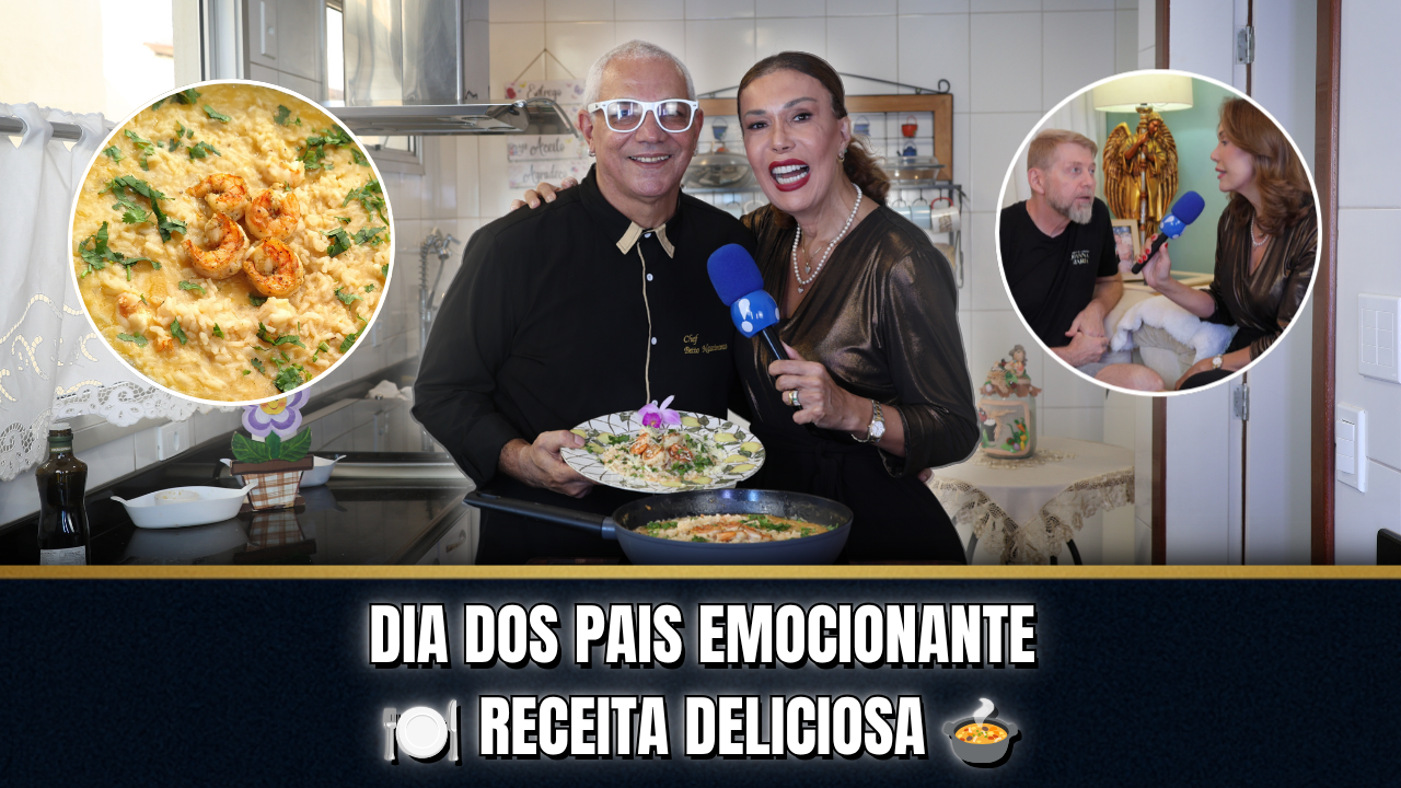 👔🥂 ESPECIAL DIA DOS PAIS: APRENDA DOIS RISOTOS ESPETACULARES COM O CHEF BETO DO KAKÁ BUFFET! | PROGRAMA DA COMADRE JOANNA MARIA ☕