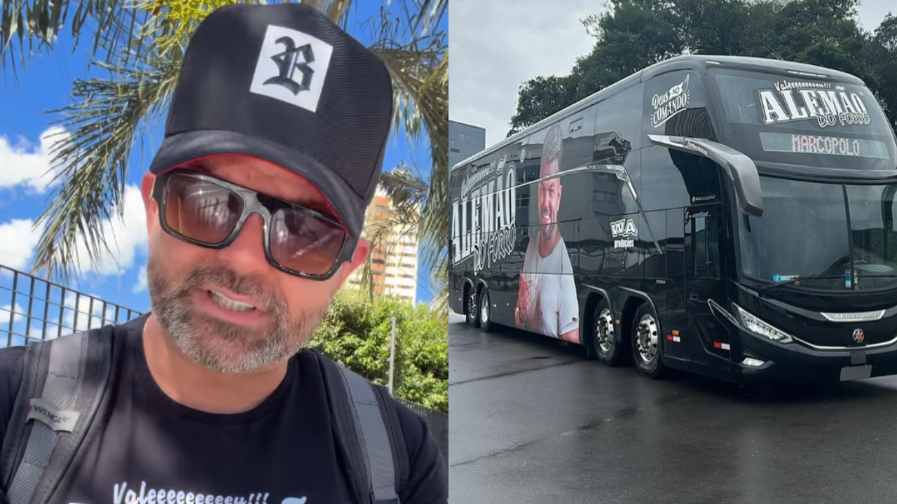 Alemão do Forró vents after tour bus suffers theft attempt: "Vagabond is everywhere"