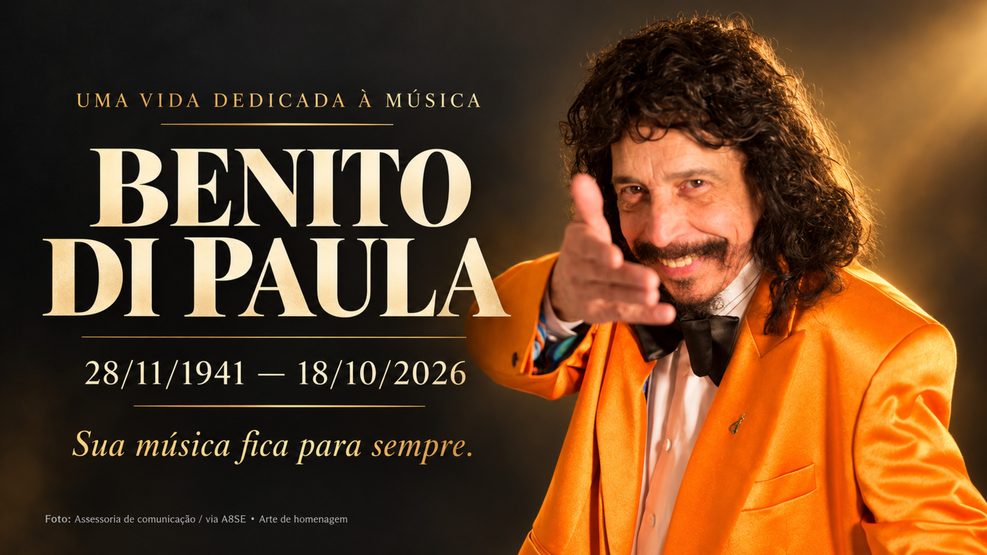 Adeus, Benito di Paula: morre aos 84 anos o artista que fez o Brasil cantar e se emocionar